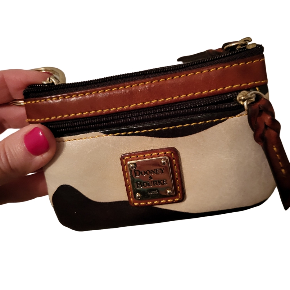 Dooney & Bourke Cow Print Coin Purse